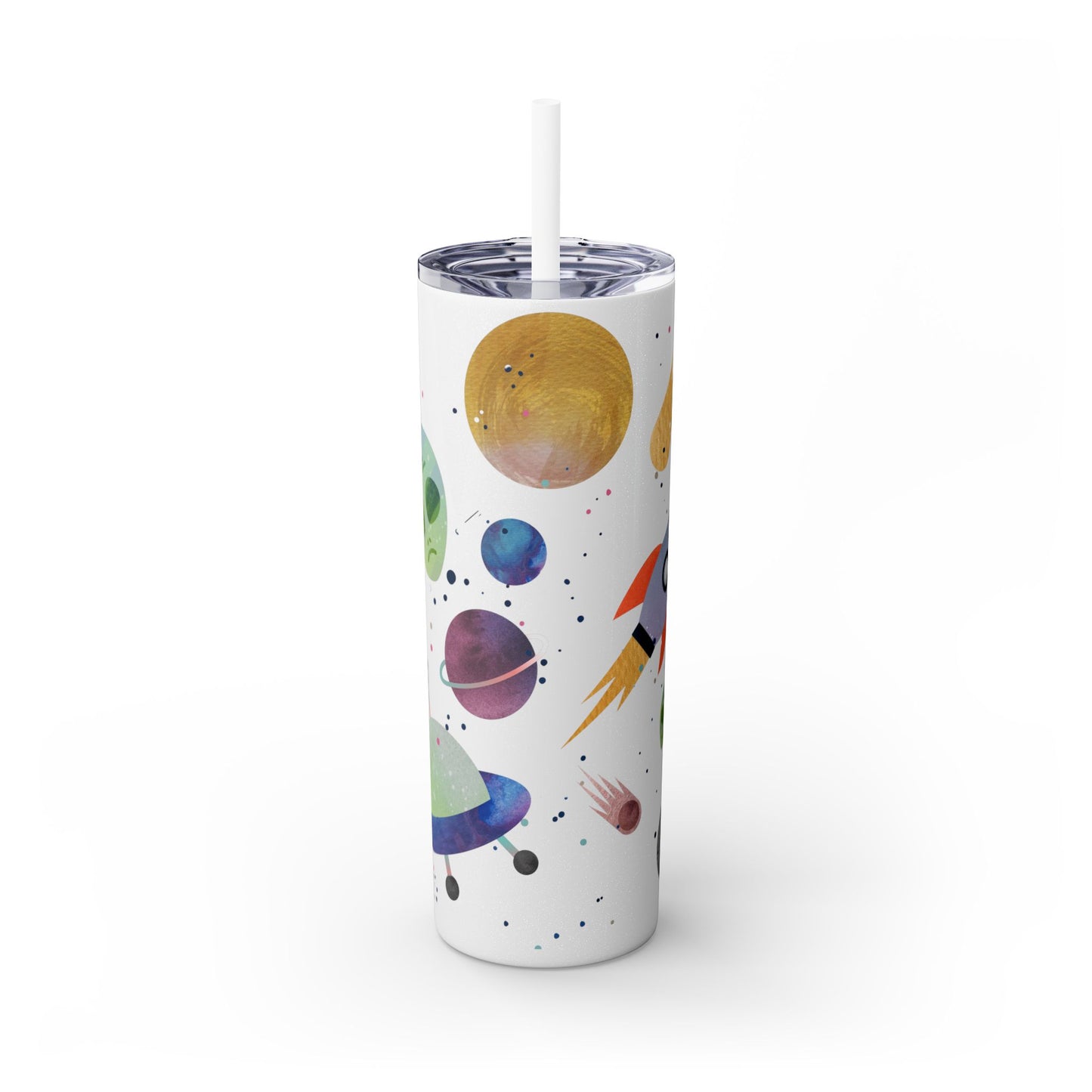 Paranormal Activity Skinny Tumbler with Straw