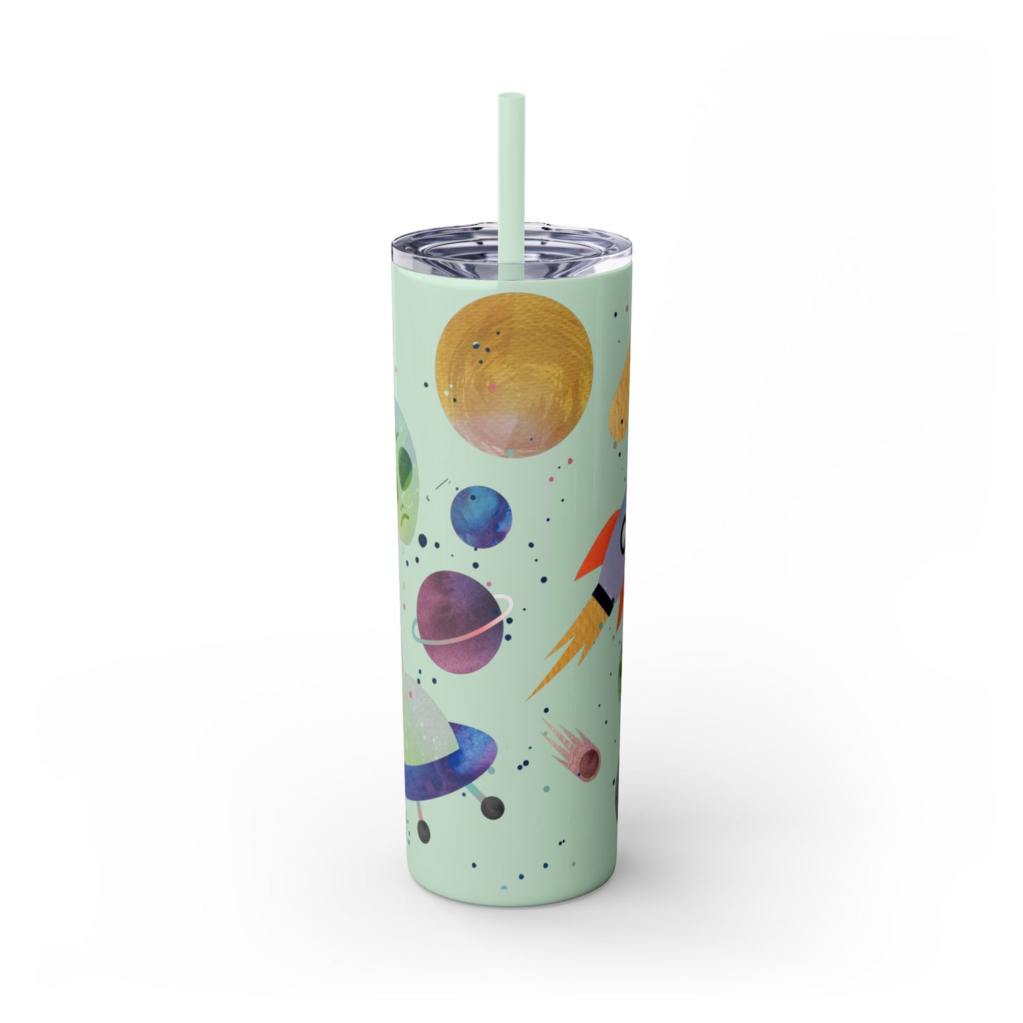 Paranormal Activity Skinny Tumbler with Straw