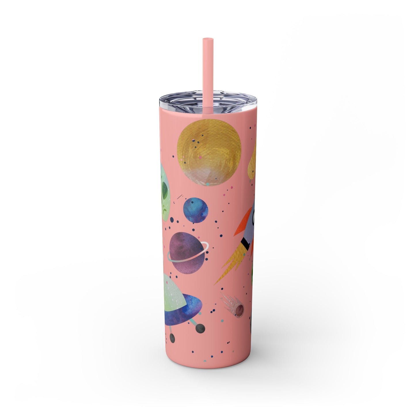 Paranormal Activity Skinny Tumbler with Straw