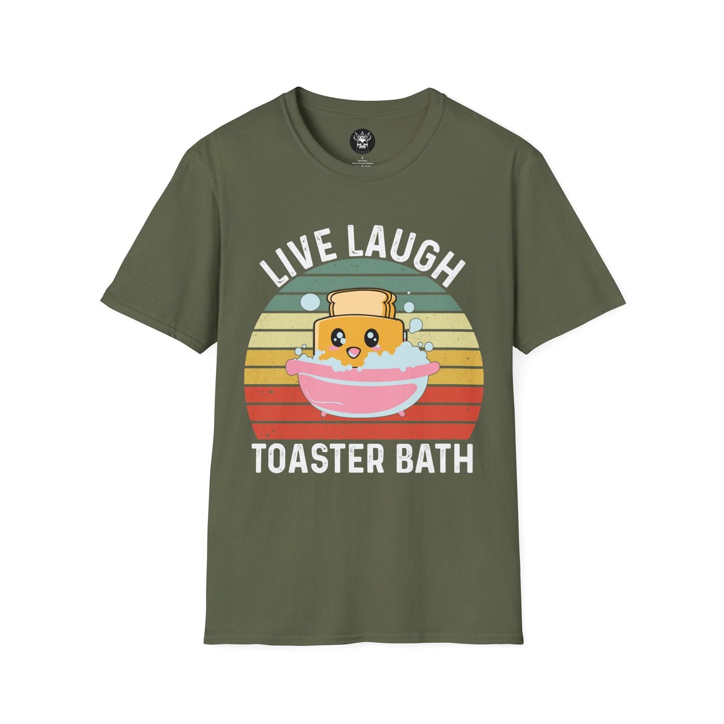 Live Laugh Toaster Bath T-Shirt