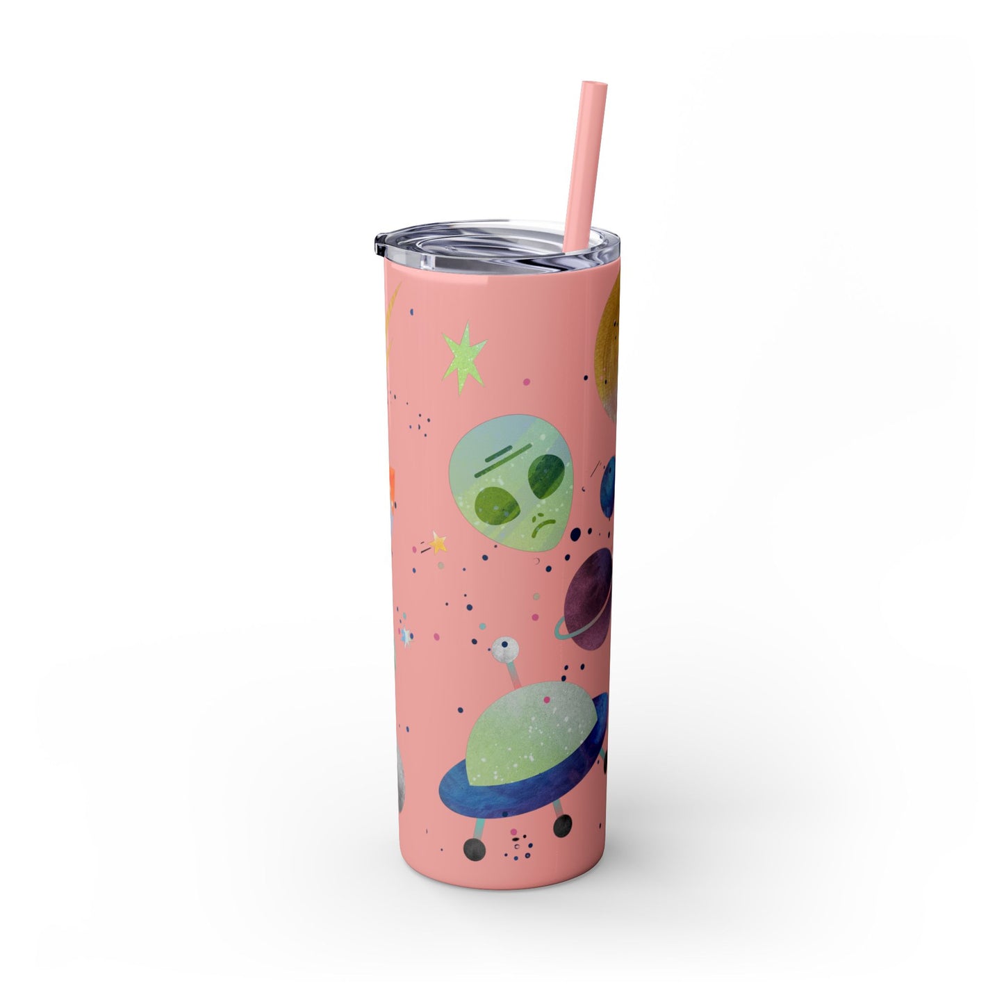 Paranormal Activity Skinny Tumbler with Straw