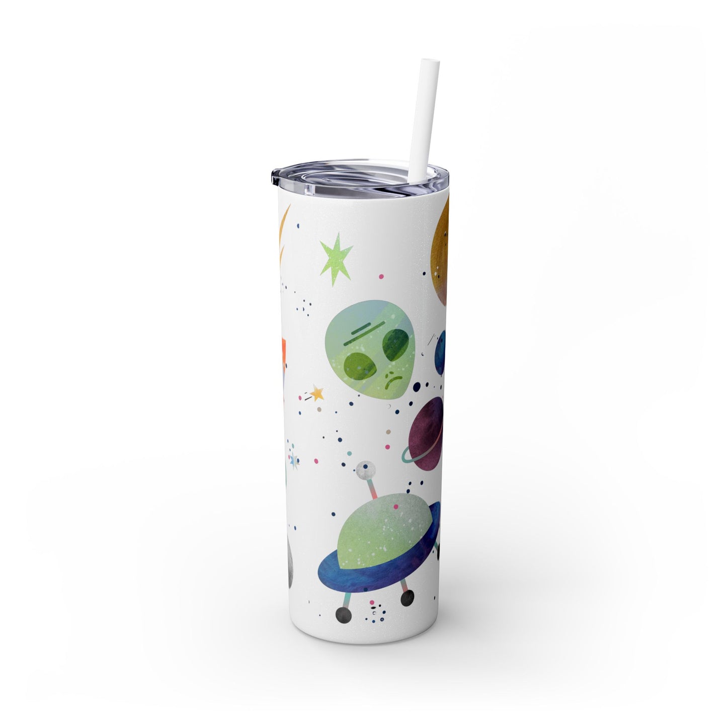 Paranormal Activity Skinny Tumbler with Straw