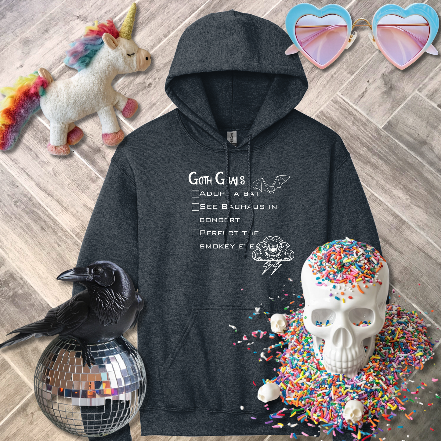 Goth Goals Hoodie