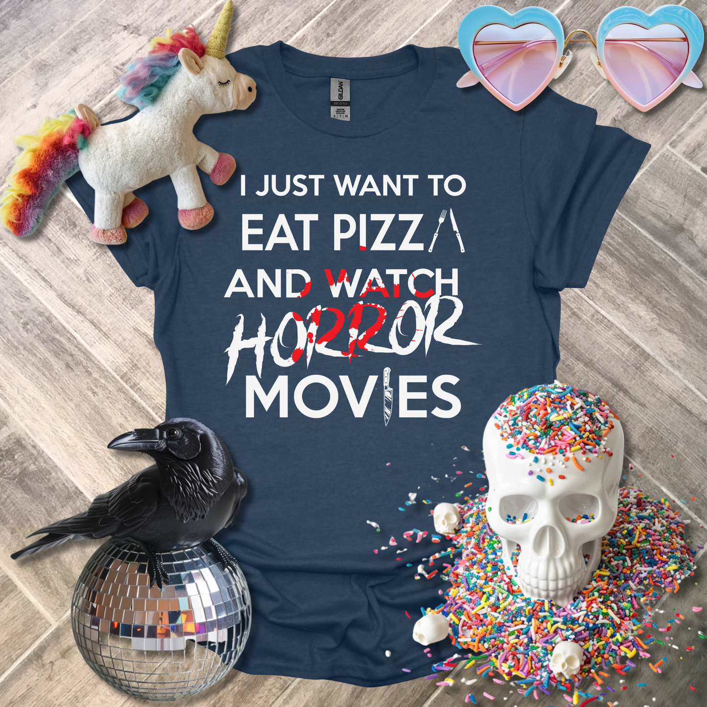 I Just Want to Eat Pizza T-Shirt