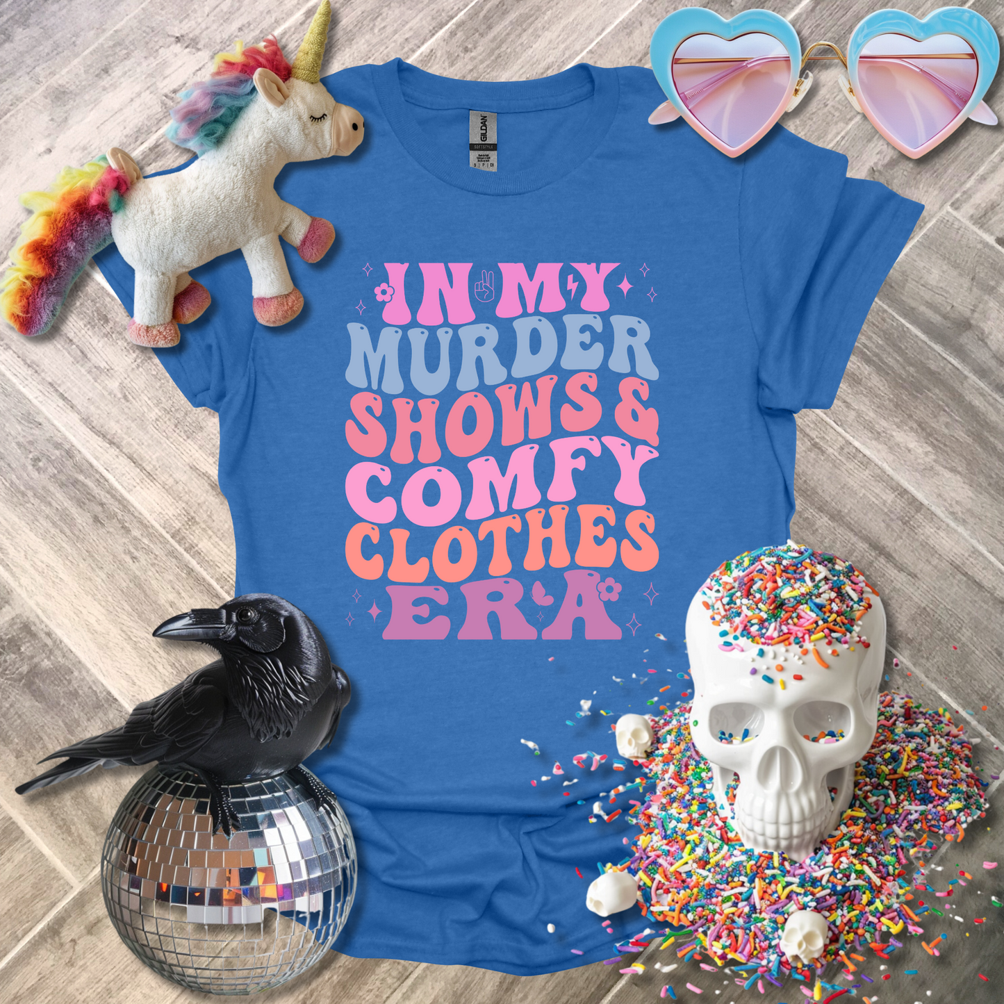 In My Murder Shows and Comfy Clothes Era T-Shirt