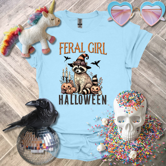 Feral Girl Halloween T-Shirt