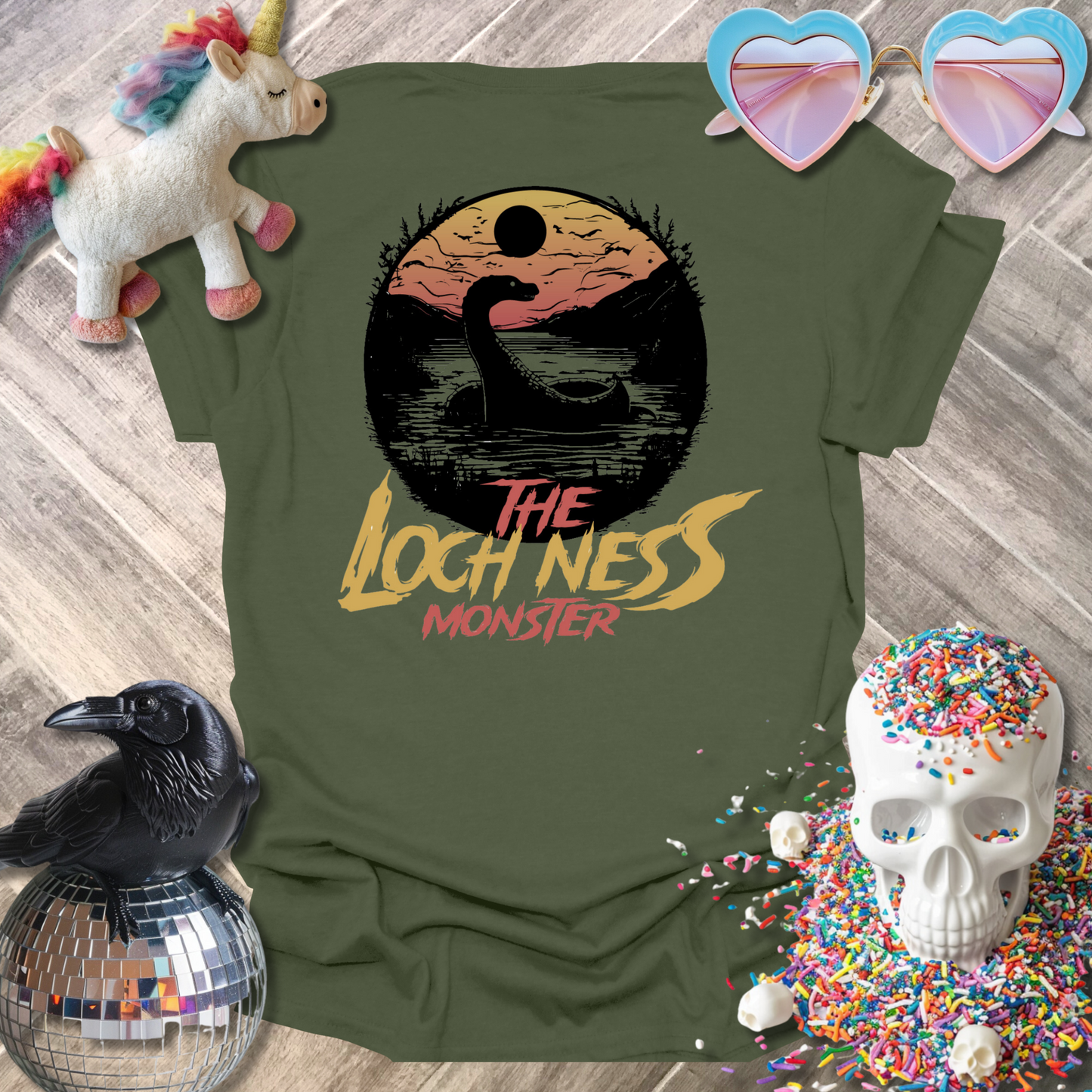 The Loch Ness Monster Front and Back T-Shirt