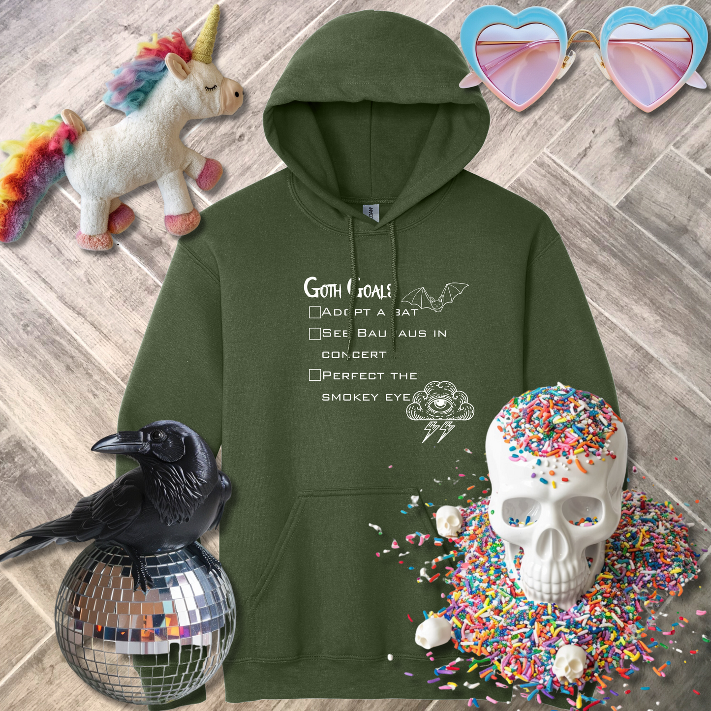 Goth Goals Hoodie