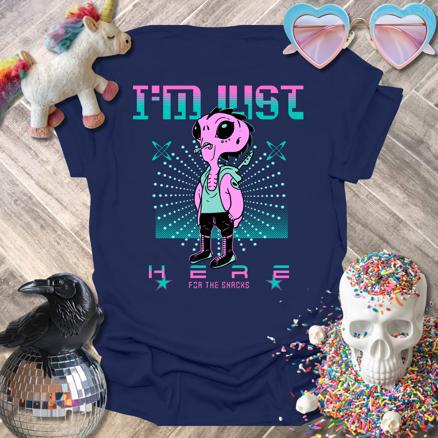 Here for the Snacks T-Shirt