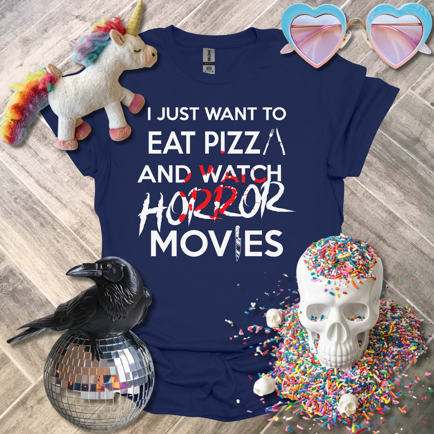 I Just Want to Eat Pizza T-Shirt