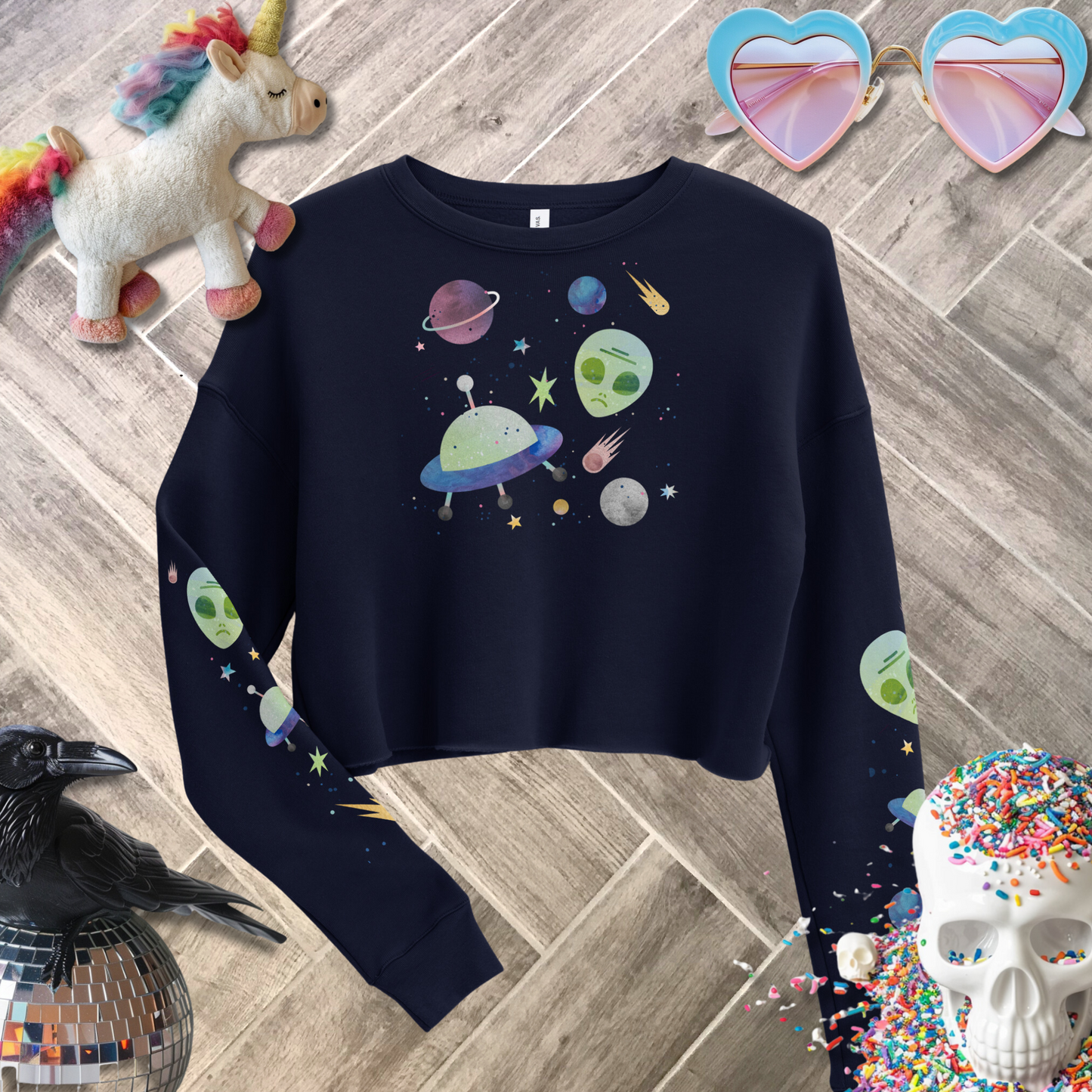 Paranormal Activity Crop Sweatshirt