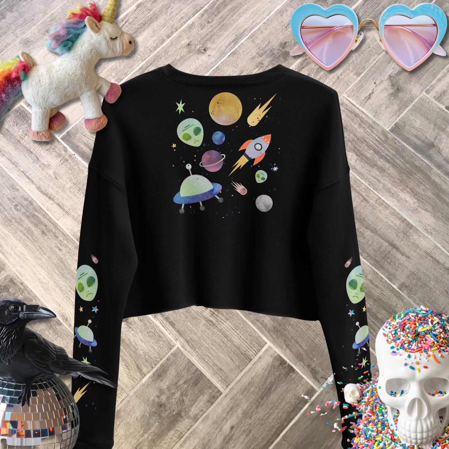 Paranormal Activity Crop Sweatshirt