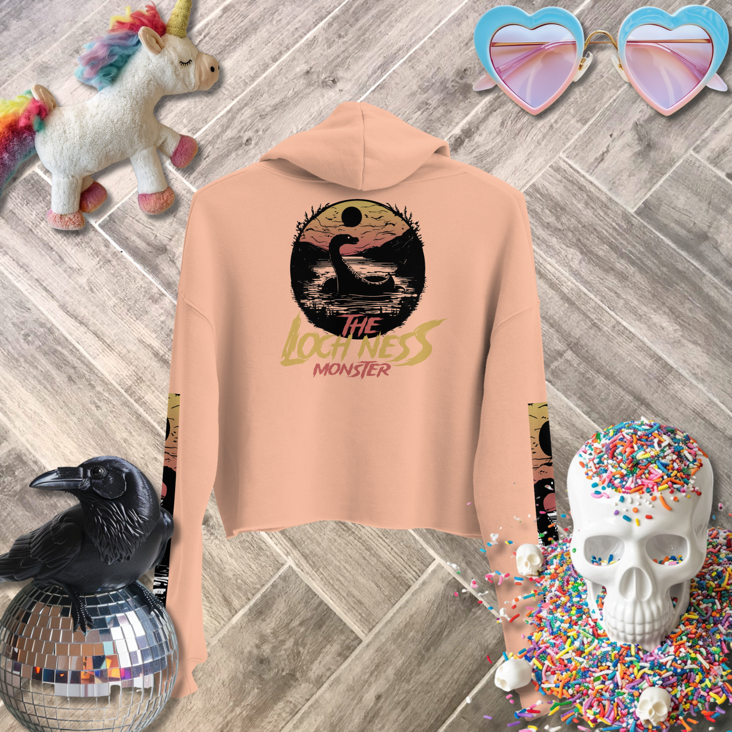 The Loch Ness Monster Crop Hoodie