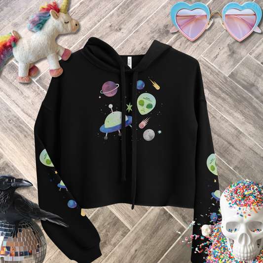 Paranormal Activity Crop Hoodie