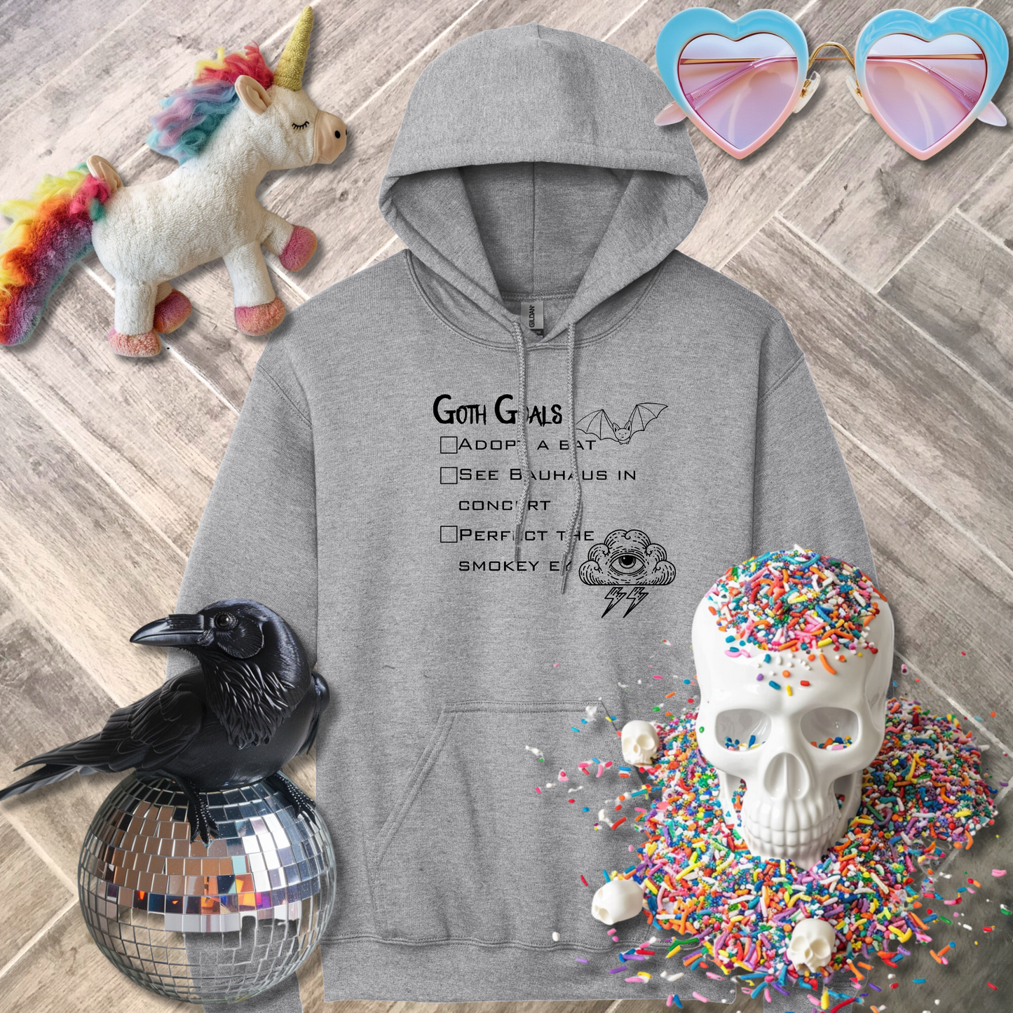 Goth Goals Hoodie