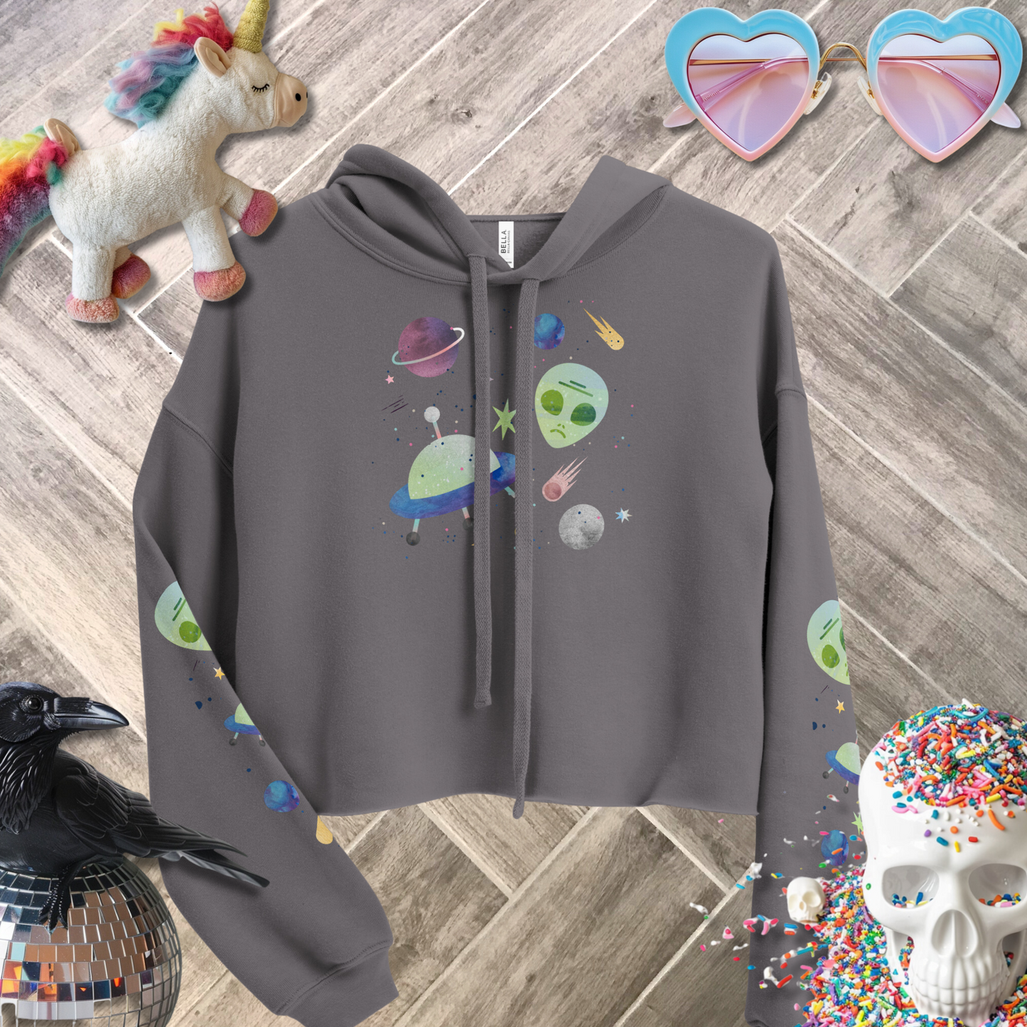 Paranormal Activity Crop Hoodie