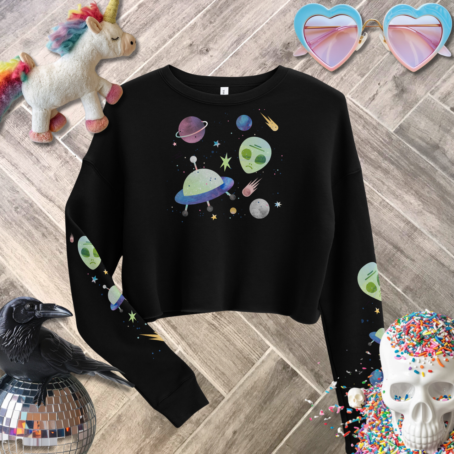 Paranormal Activity Crop Sweatshirt