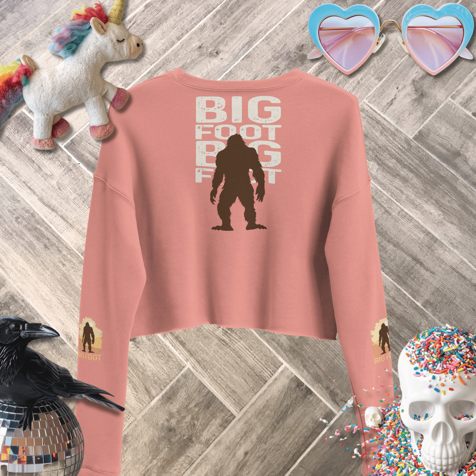 Sadist Ink Sweatshirt Big Foot Crop Sweatshirt