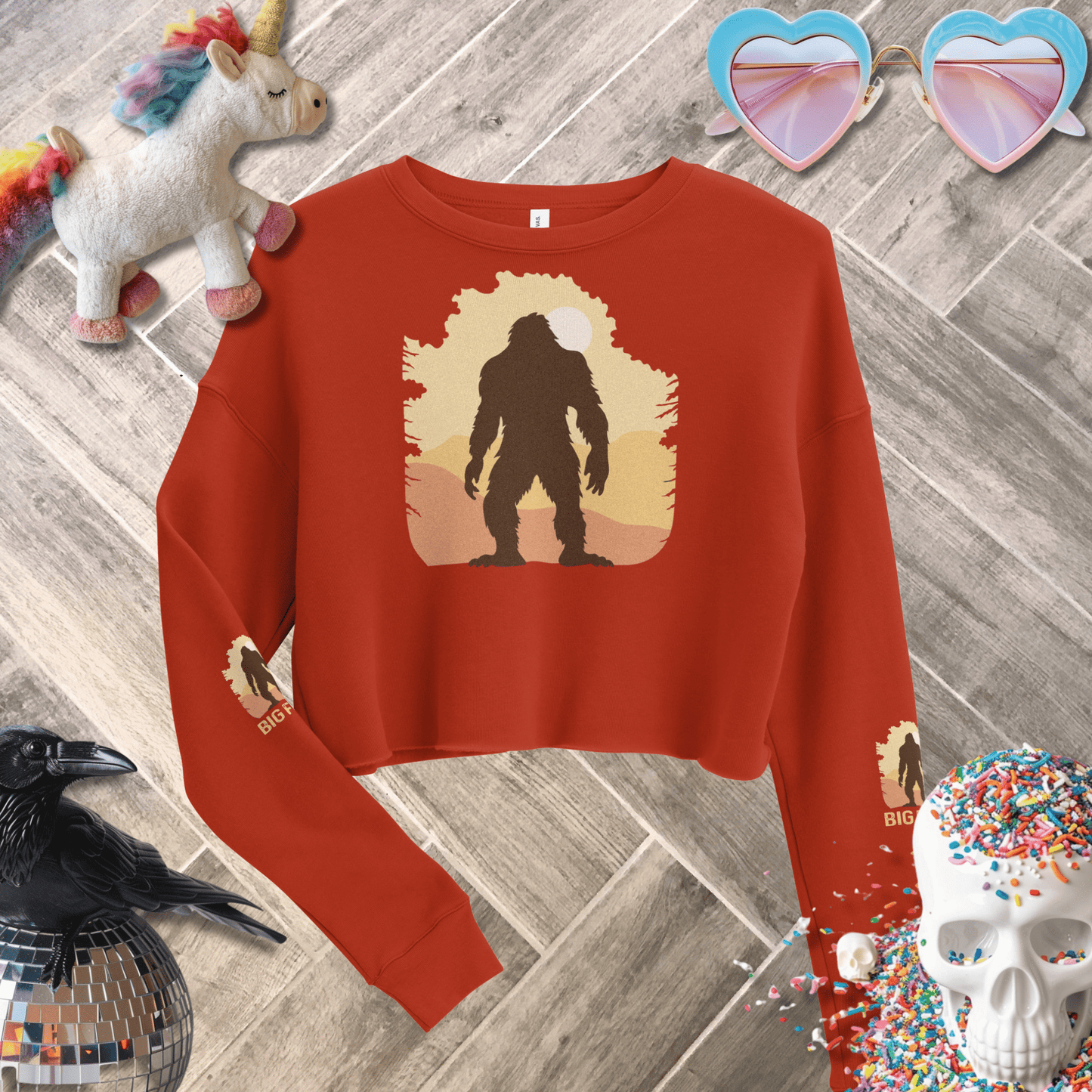 Sadist Ink Sweatshirt Brick / S Big Foot Crop Sweatshirt