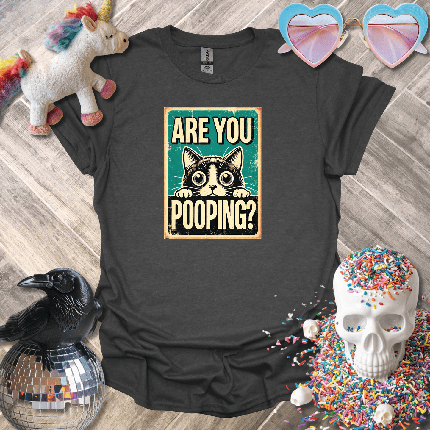 Sadist Ink T-Shirt Dark Heather / S Are You Pooping T-Shirt