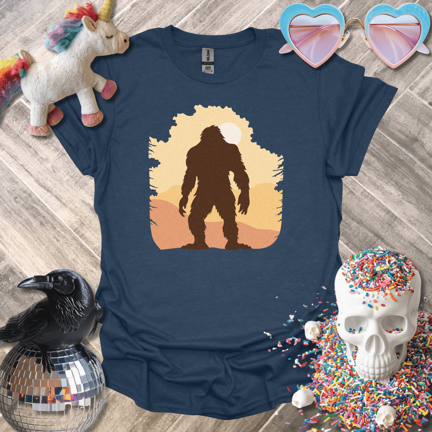 Sadist Ink T-Shirt Heather Navy / S Big Foot T-Shirt