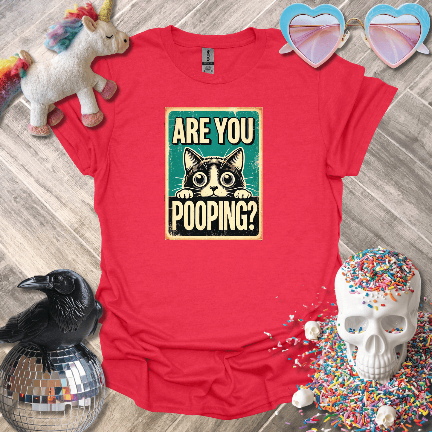 Sadist Ink T-Shirt Heather Red / S Are You Pooping T-Shirt