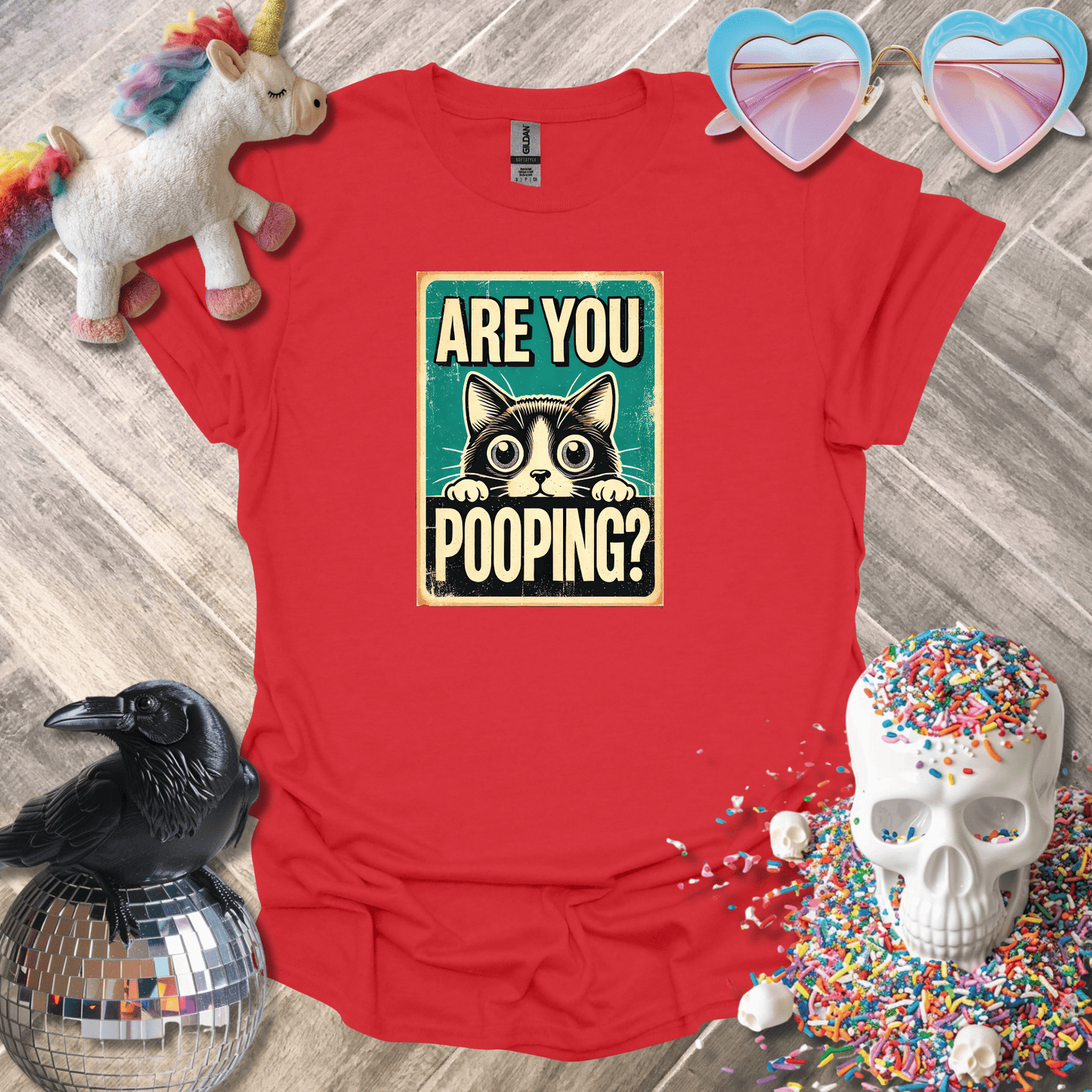 Sadist Ink T-Shirt Red / S Are You Pooping T-Shirt