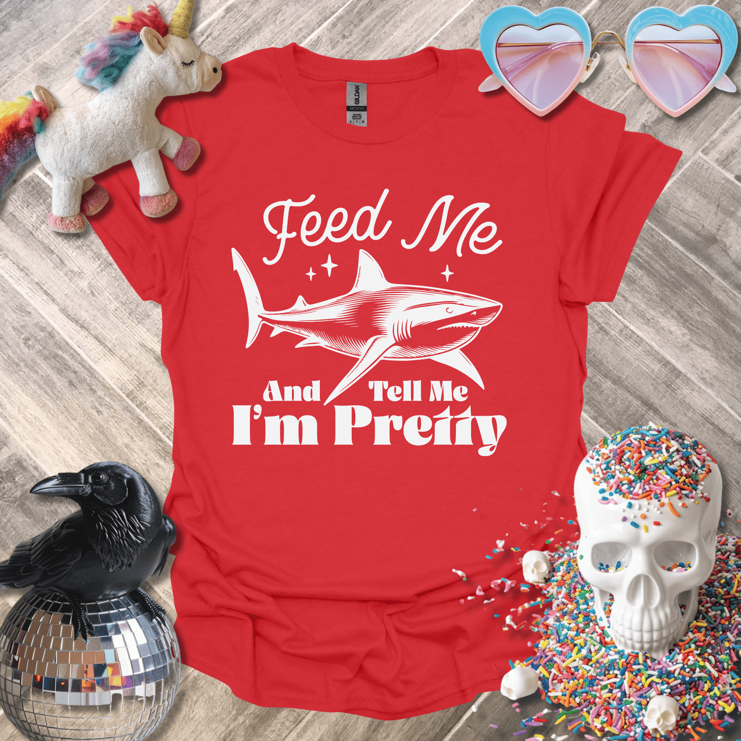 Sadist Ink T-Shirt Red / S Feed Me and Tell Me I'm Pretty T-Shirt