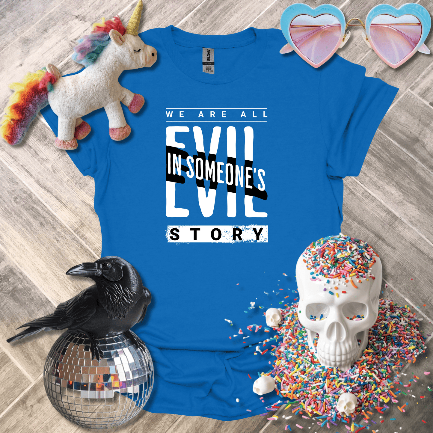 Sadist Ink T-Shirt Royal / S We Are All Evil in Someone Else's Story T-Shirt